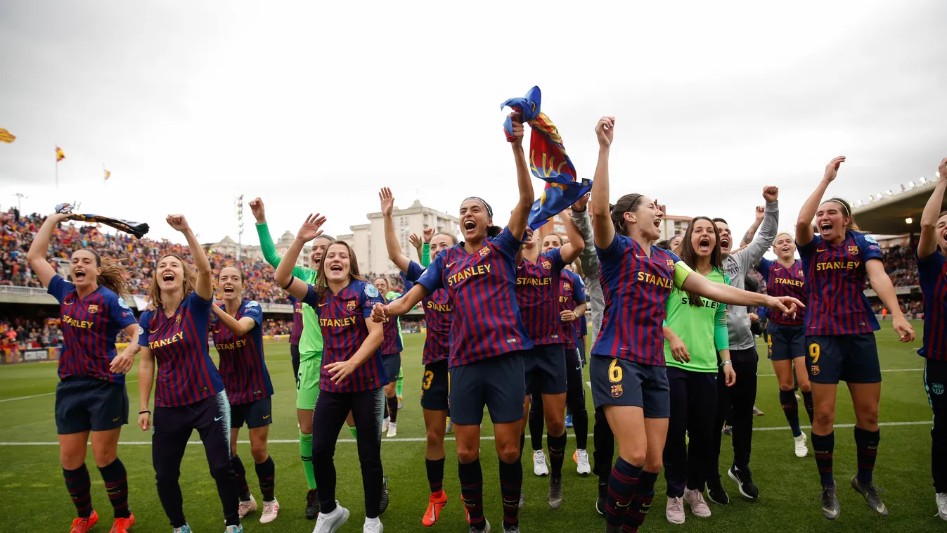 Barcelona női BL foci elődöntő 