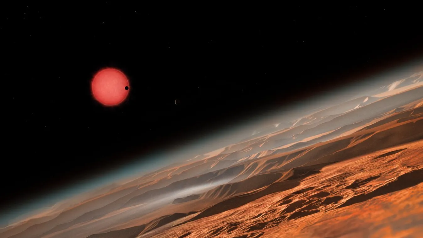 TRAPPIST-1,  törpecsillag, ESA 
