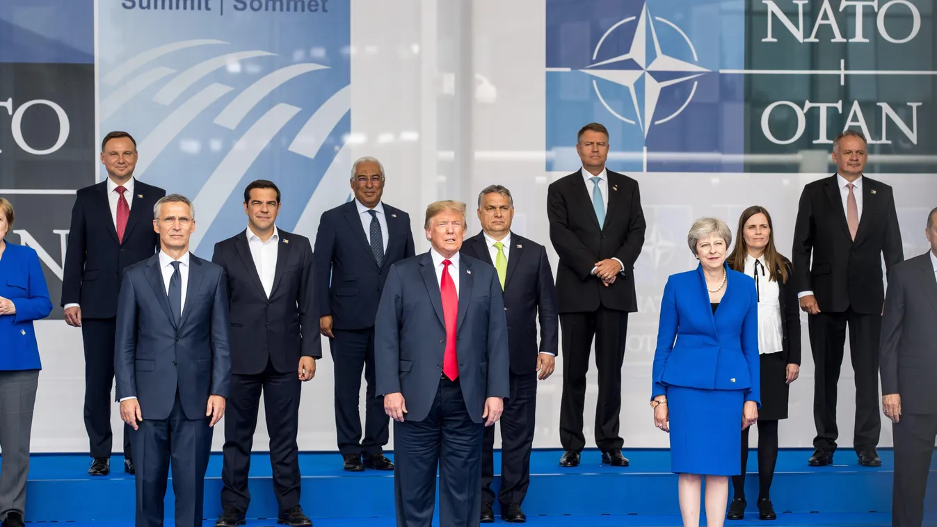 Orbán Viktor Donald Trump NATO csúcs 