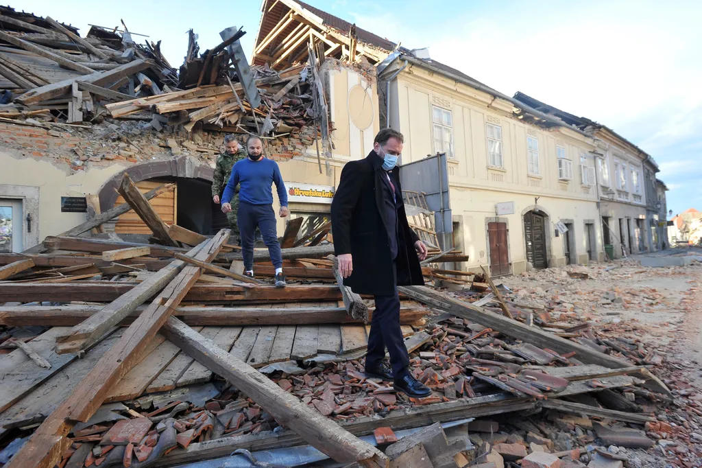 Horvátország, földrengés 2020.12.29. earthquake 