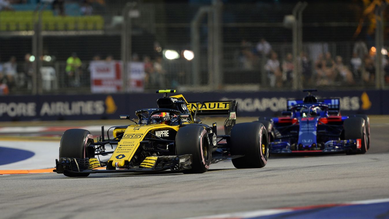 A Forma-1-es Szingapúri Nagydíj szombati napja, Carlos Sainz, Renault Sport, Brendon Hartley, Scuderia Toro Rosso 