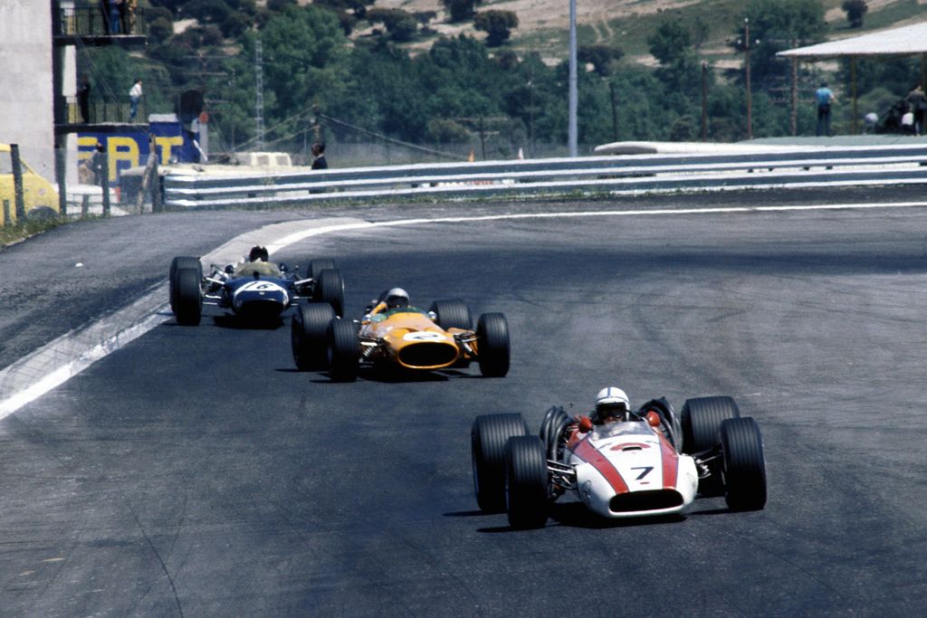 Forma-1, John Surtees, Bruce McLaren, Jo Siffert, Spanyol Nagydíj 1968 