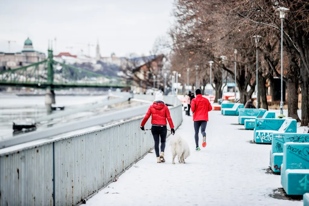 2022.01.22. Hó havazás időjárás tél Budapest 