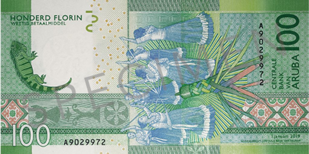 Bankjegyek, Aruba’s new 100 Florin 