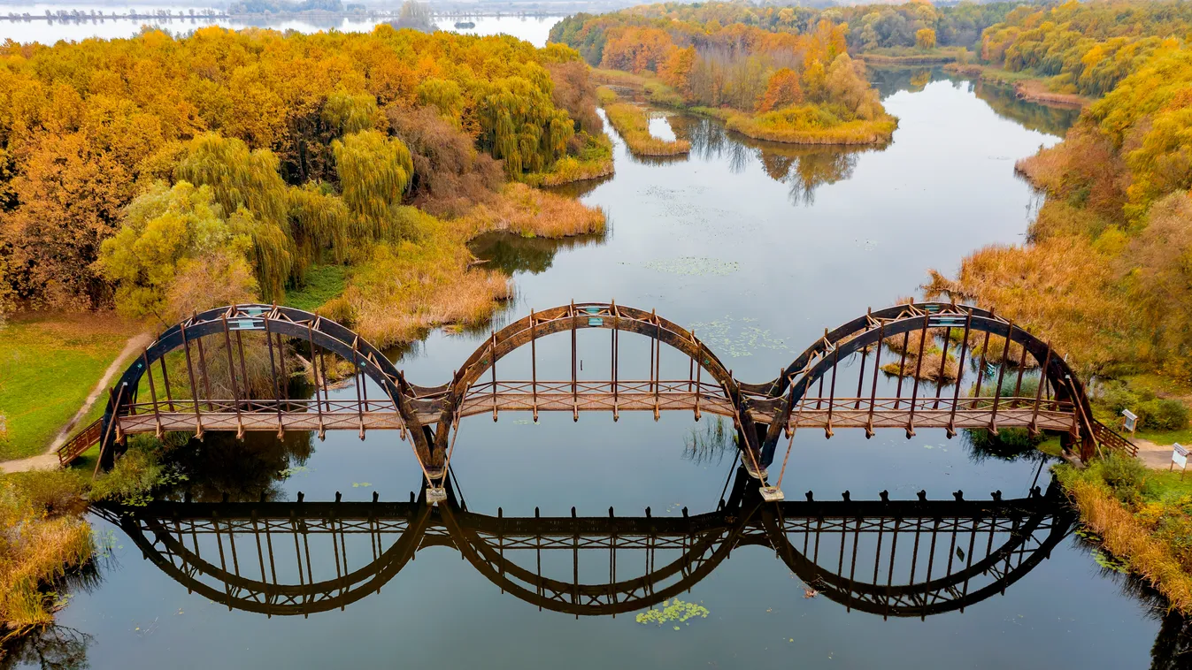 Balatonmagyaród, Balaton, Kányavári sziget, híd, fahíd, Kis-Balaton, ikonikus építmény 