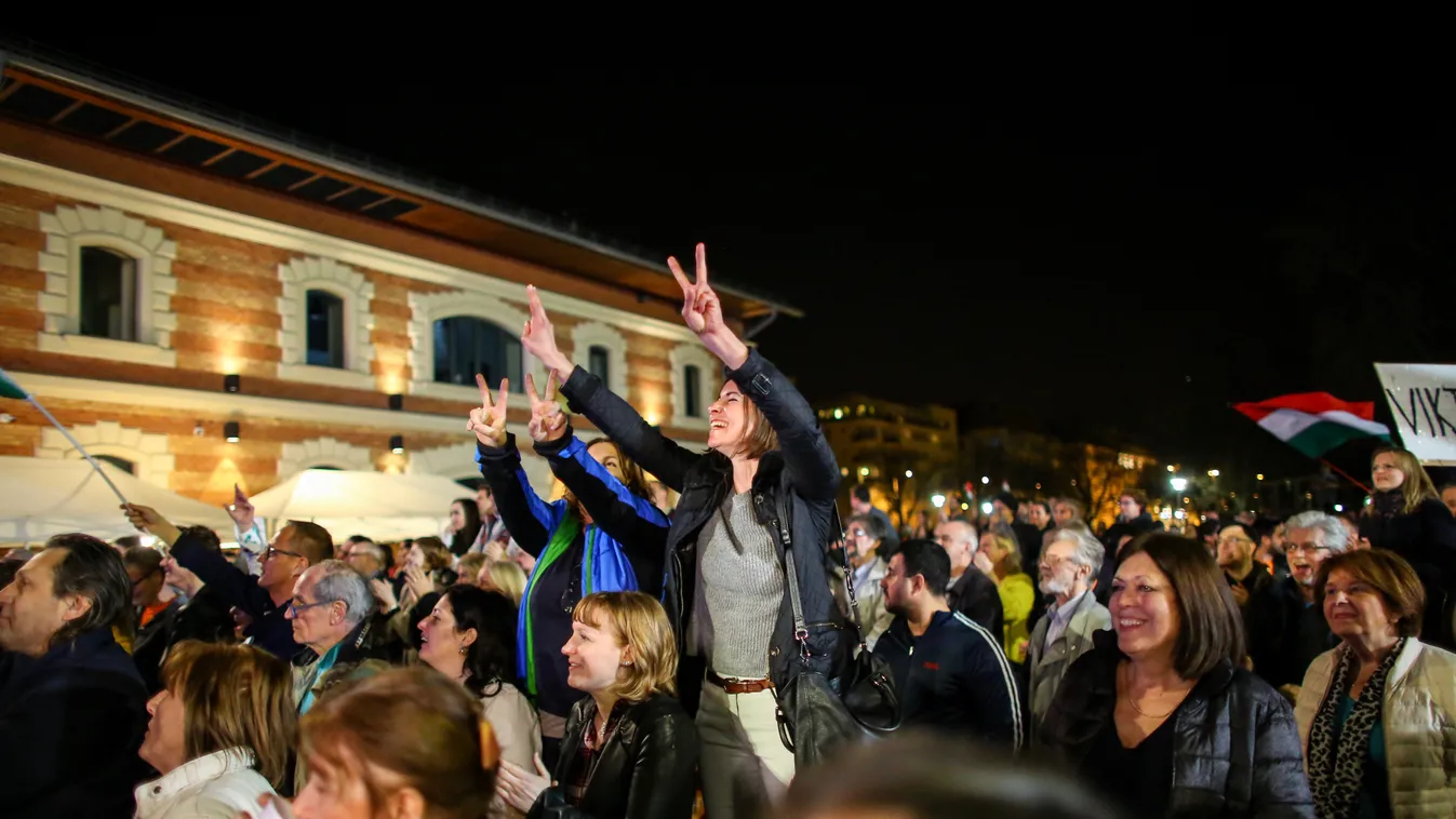 Fidesz eredményváró, Bálna, öröm, Választás 2018 ÁPRILIS 8. GALÉRIA 