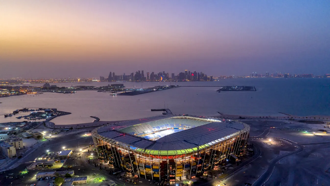 TOPSHOTS Horizontal FOOTBALL STADIUM AERIAL VIEW ILLUMINATIONS NIGHT EXTERIOR VIEW 