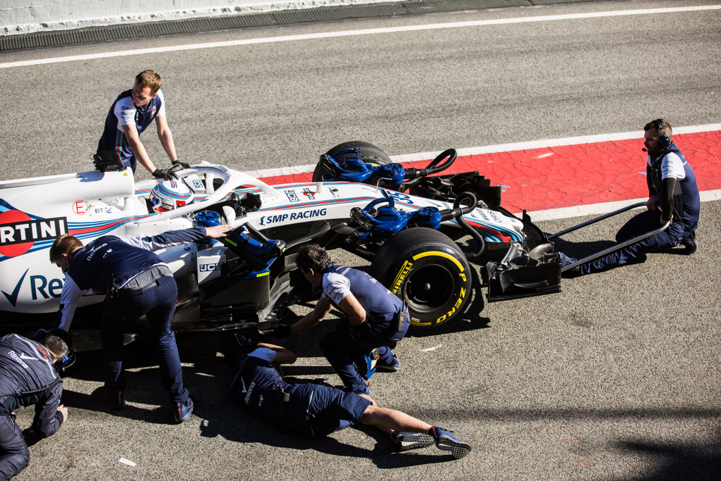A Forma-1 előszezoni tesztje Barcelonában - 6. nap, Szergej Szirotkin, Williams Martini Racing 