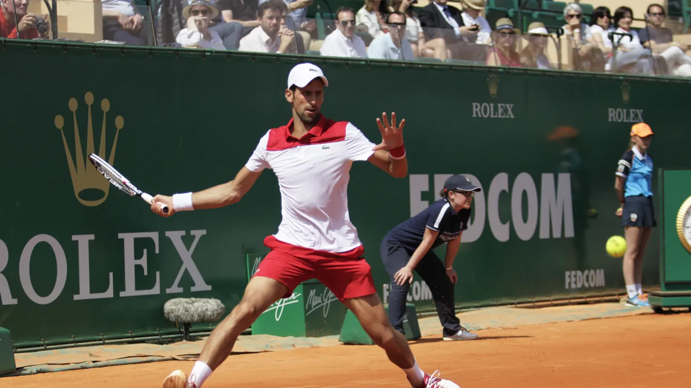 Monaco: Novak Djokovic loses to Dominic Thiem during the Monte-Carlo ATP Masters Series Tournament CrowdSpark Anne Guardiola france Roqubrune-Cap-Martine monte-carlo monte carlo Rolex Monte-Carlo Masters monte-carlo masters TOURNAMENT TENNIS tennis profes