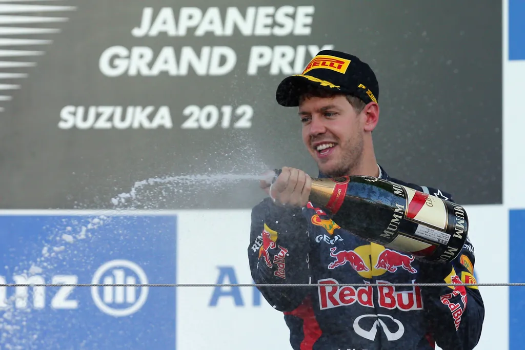Forma-1, Sebastian Vettel, Japán Nagydíj 2012, dobogó 