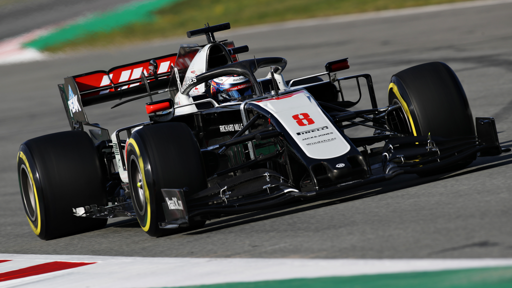 Forma-1, Romain Grosjean, Haas, Barcelona teszt 4. nap 
