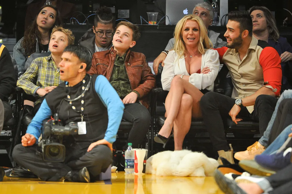 Britney Spears gondnoksága, galéria, 2021, Sean Federline, Jayden James Federline, Britney Spears, Sam Asghari 
