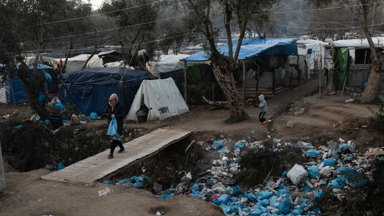 Görögország, menekülttábor, nyugtalanság, 2020 