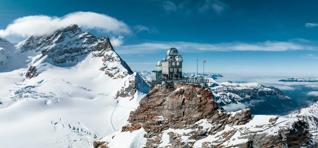 Jungfraujoch, vasútállomás, Svájc 