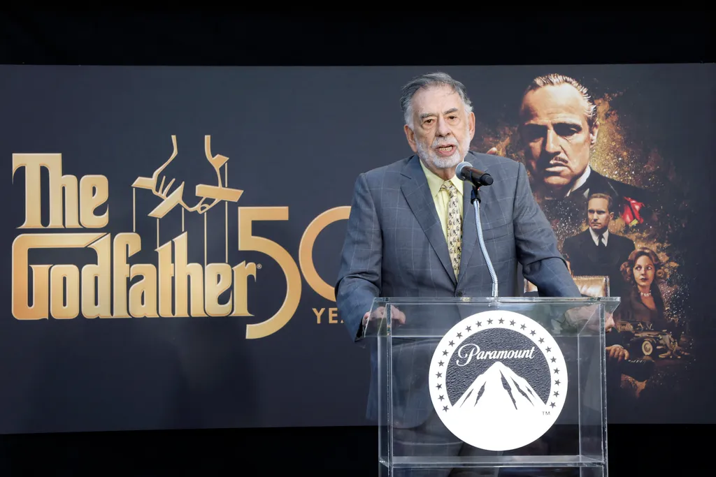 50th Anniversary of "Godfather" GettyImageRank2 Talking USA California City Of Los Angeles Anniversary Photography Film Industry Francis Ford Coppola Arts Culture and Entertainment Paramount Pictures Godfather PersonalityInQueue Horizontal PARAMOUNT STUDI