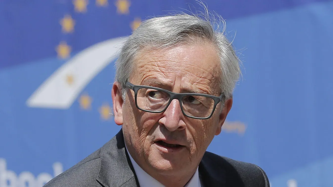 JUNCKER, Jean-Claude Brüsszel, 2015. június 25.
Jean-Claude Juncker, az Európai Bizottság elnöke a konzervatív Európai Néppárt, az EPP csúcsértekezletére érkezik az EU-tagországok állam- és kormányfőinek brüsszeli találkozója előtt 2015. június 25-én. (MT