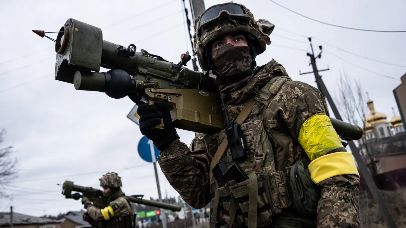 Ukrán válság 2022, ukrán, orosz, háború, orosz-ukrán háború, ukrán konfliktus, Irpiny, katona, 10th day of the Russia-Ukraine war Irpin,Russian attacks on Ukraine,Russia-Ukraine war,war Horizontal 