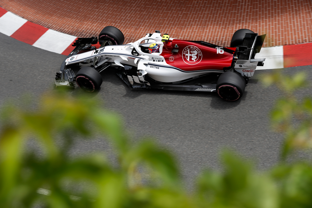 A Forma-1-es Monacói Nagydíj csütörtöki napja, Charles Leclerc, Sauber 
