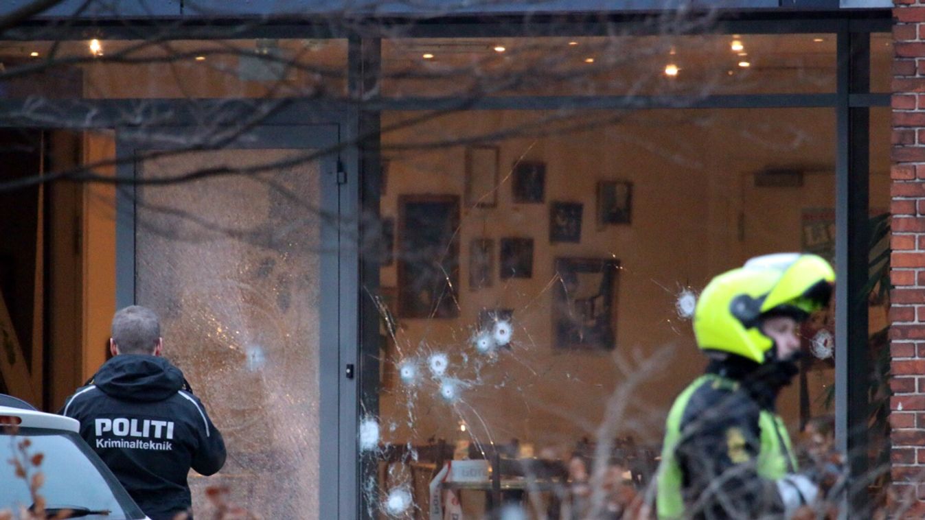 Koppenhága lövöldözés Lövöldözés a kutyatestű Mohamed alkotójának közelében 
