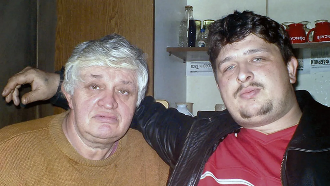 a határon meghalt szerb férfi és fia. Mladjan Rajic (az elhunyt), és fia, Vladan 