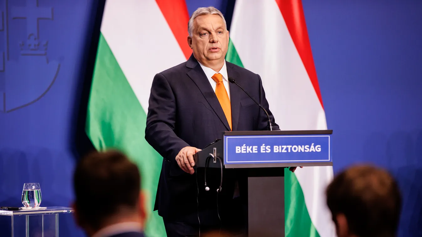 Orbán Viktor, nemzetközi sajtótájékoztató, Karmelita Kolostor, 2022.04.06. 