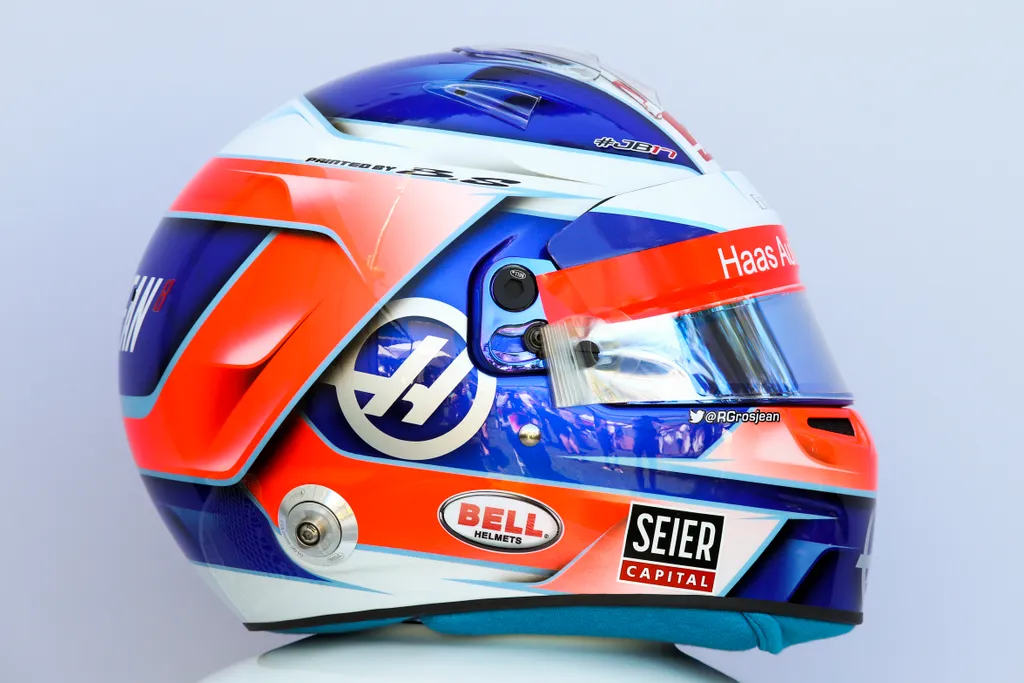 Forma-1, Romain Grosjean, Haas F1 Team, bukósisak 