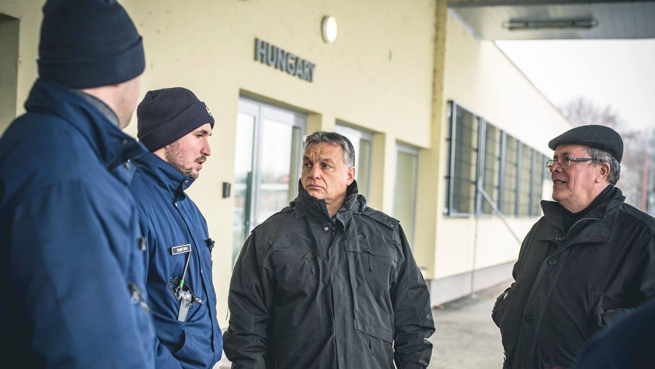 Orbán Viktor Határszemle. Hóban-fagyban. 