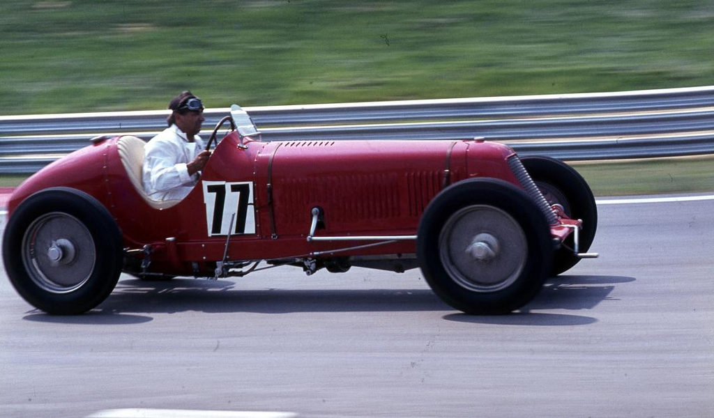 1. Magyar Nagydíj, régi autók versenye, Varga Jenő, Maserati 8CM 