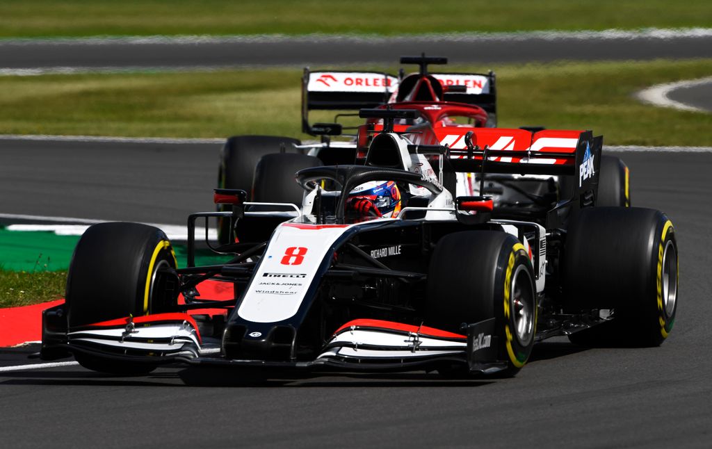 Forma-1, Brit Nagydíj, Grosjean, Haas 