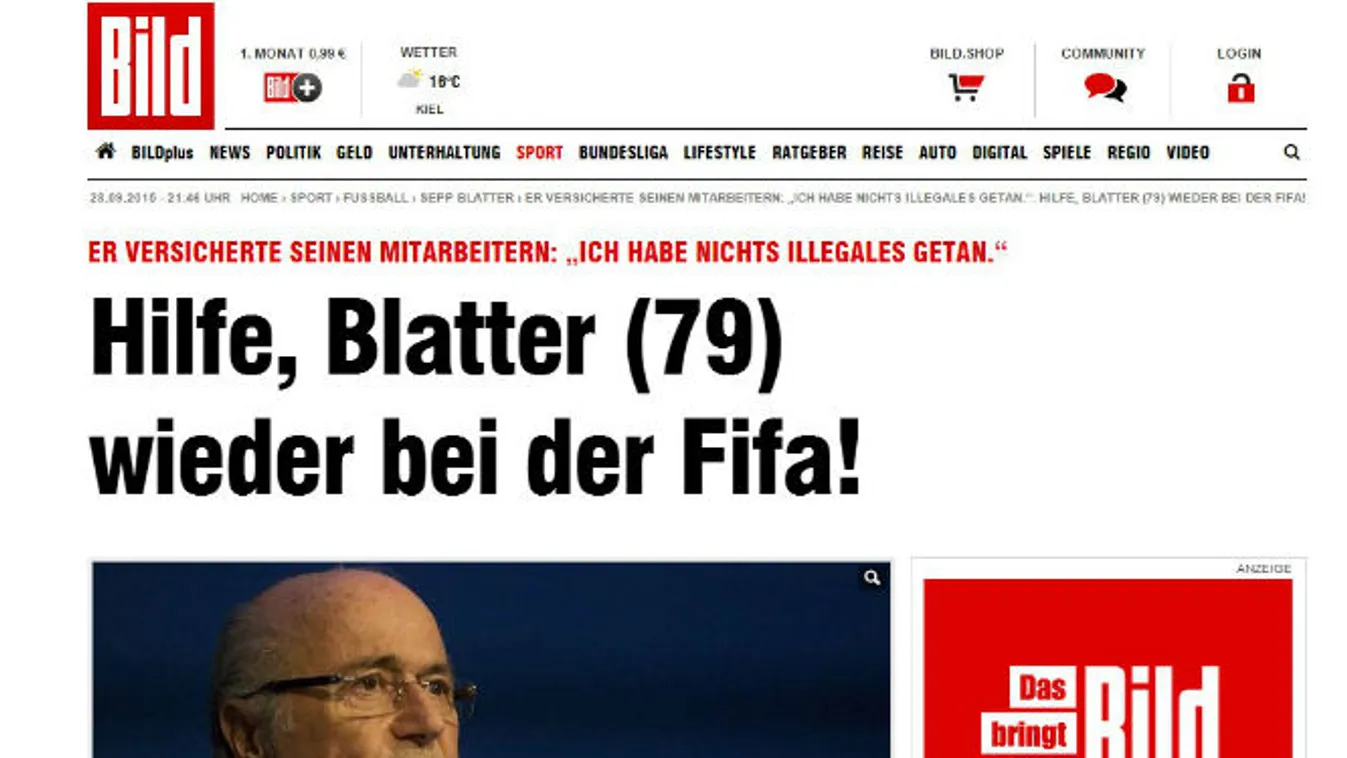 Joseph Blatter, Sepp Blatter, foci, FIFA, Bild 