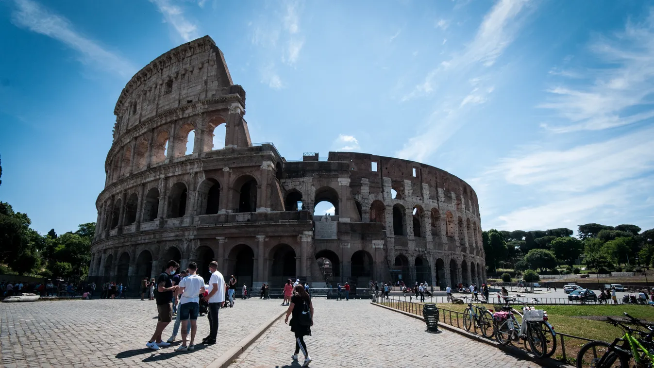 Olaszország koronavírus turizmus Róma Colosseum 