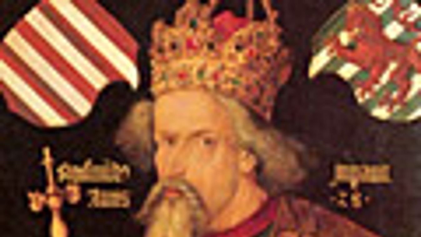 Luxemburgi Zsigmond arcképe, Albrech Dürer festménye (részlet)