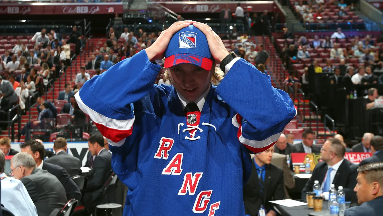 2015 NHL Draft - Rounds 2-7 GettyImageRank2 OVERALL SPORT HORIZONTAL ICE HOCKEY USA Florida - USA New York Rangers Facial Expression Sunrise - Fort Lauderdale BB&T Center National Hockey League 2015 Draft NHL Entry Draft Hockey Gulf Coast States Personali