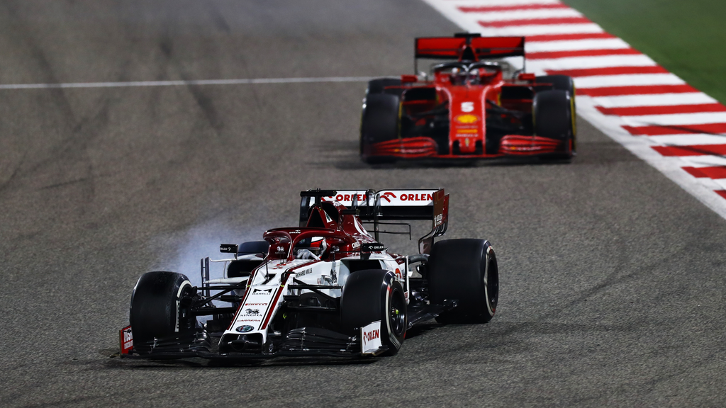 Forma-1, Bahreini Nagydíj, Kimi Räikkönen, Sebastian Vettel 