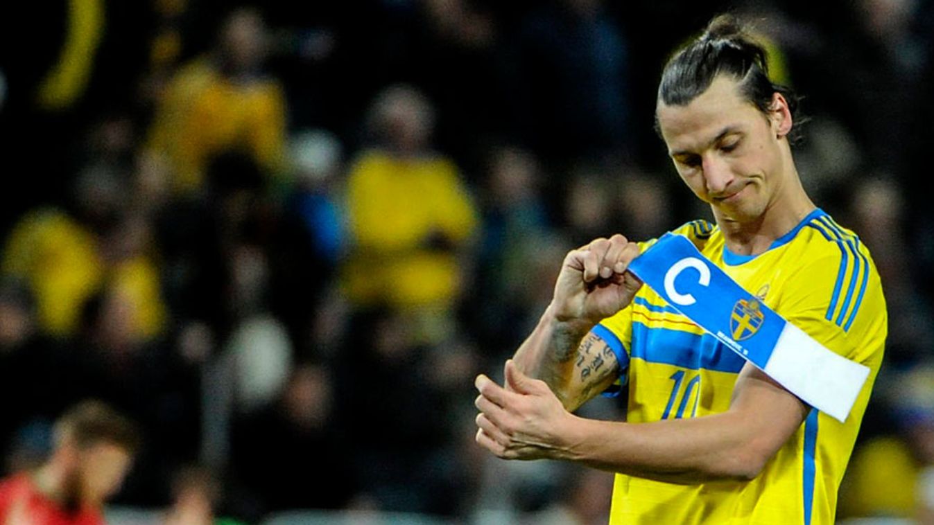Zlatan Ibrahimovic svéd labdarúgó a portugálok elleni vb-selejtező után 