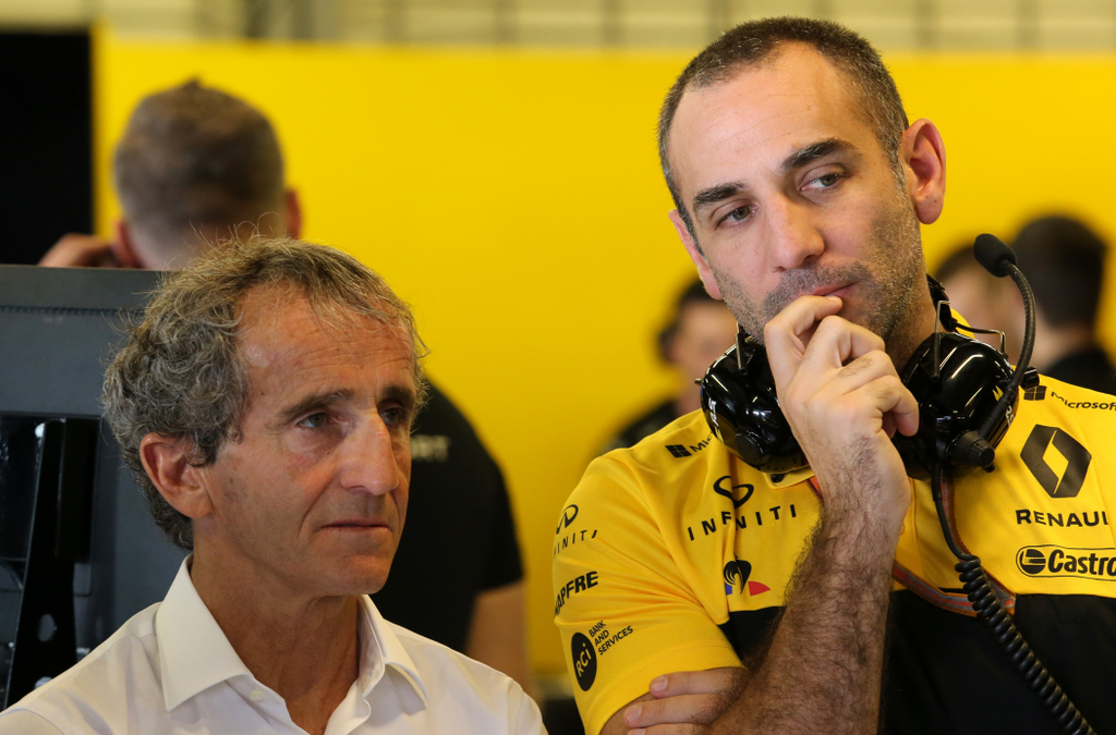 Forma-1, Alain Prost, Cyril Abiteboul, Renault Sport Racing, Abu-dzabi Nagydíj 
