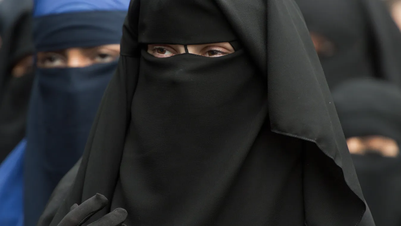 burkás nő, burka, Németország 