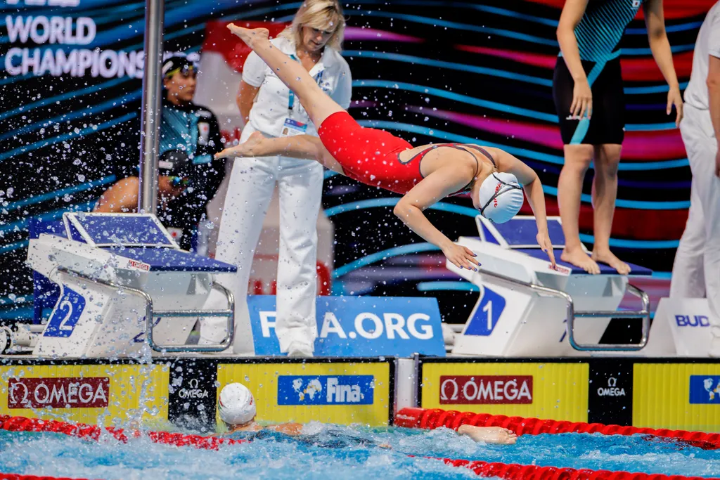 FINA vizes VB 2022, FINA, vizes VB, 2022.06.22, 19. FINA Világbajnokság, női, 4×200 m, gyorsváltó, DÖNTŐ, 