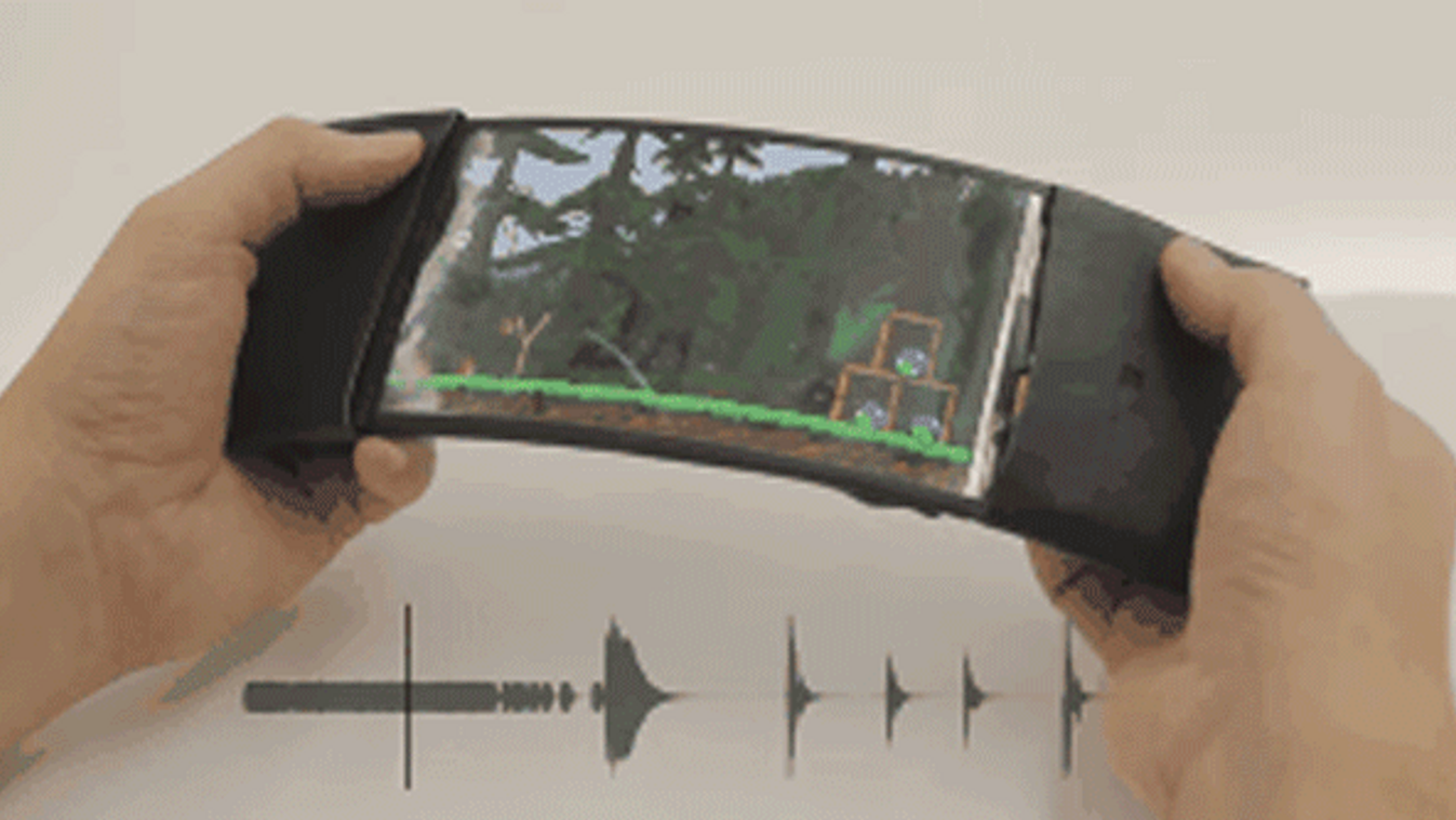 ReFlex: Revolutionary flexible smartphone allows users to feel the buzz by bending their apps. 