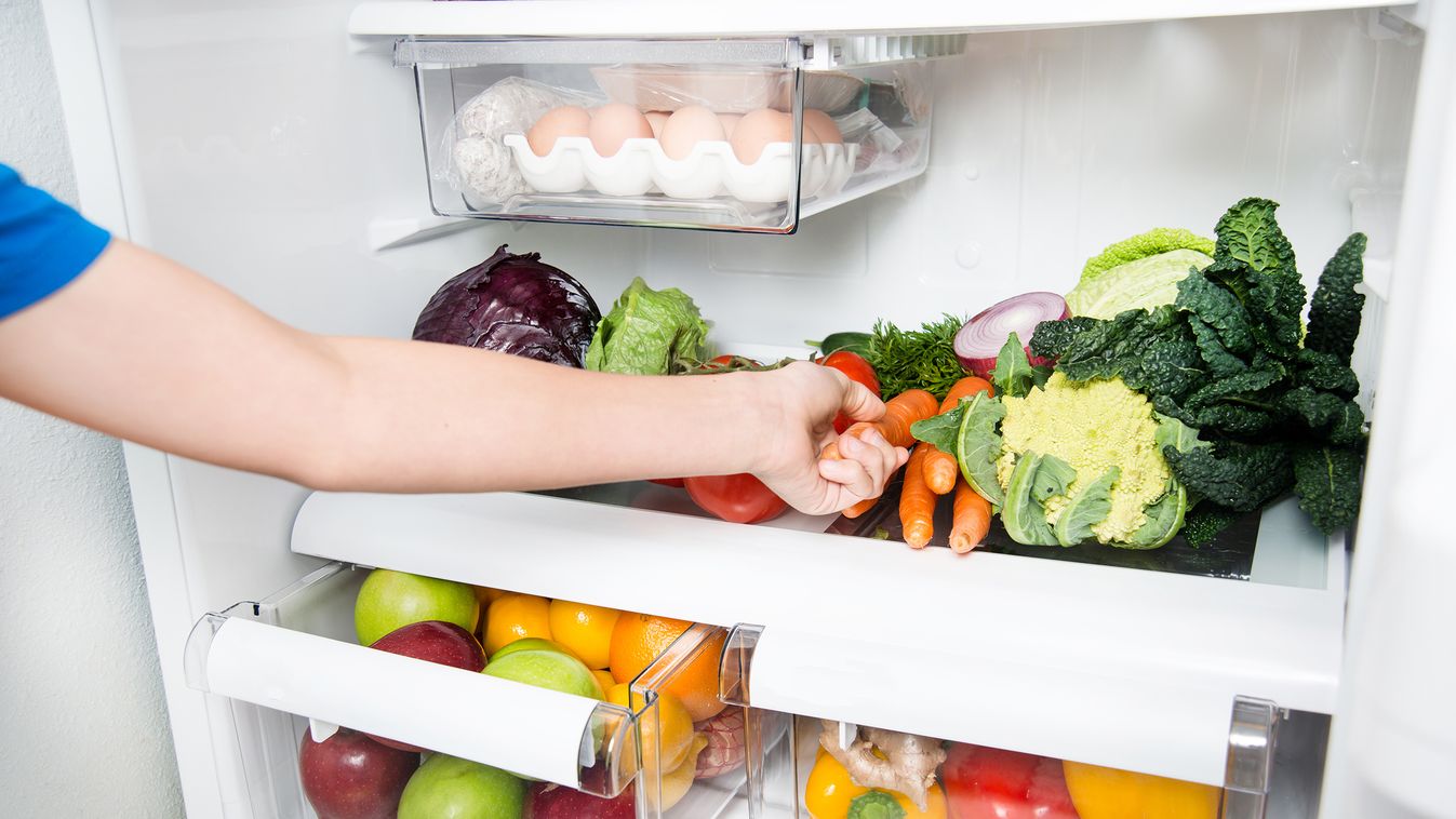 zöldség gyümölcs fridzsider hűtőszekrény 