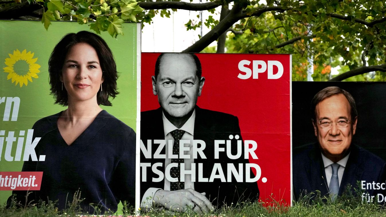 választások Németország SCHOLZ, Olaf; LASCHET, Armin 