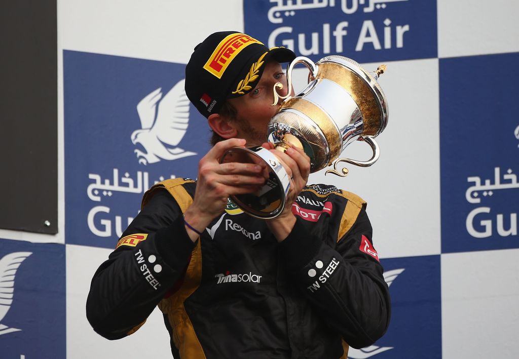 Forma-1, Romain Grosjean, Lotus, Bahreini Nagydíj 2012, dobogó 