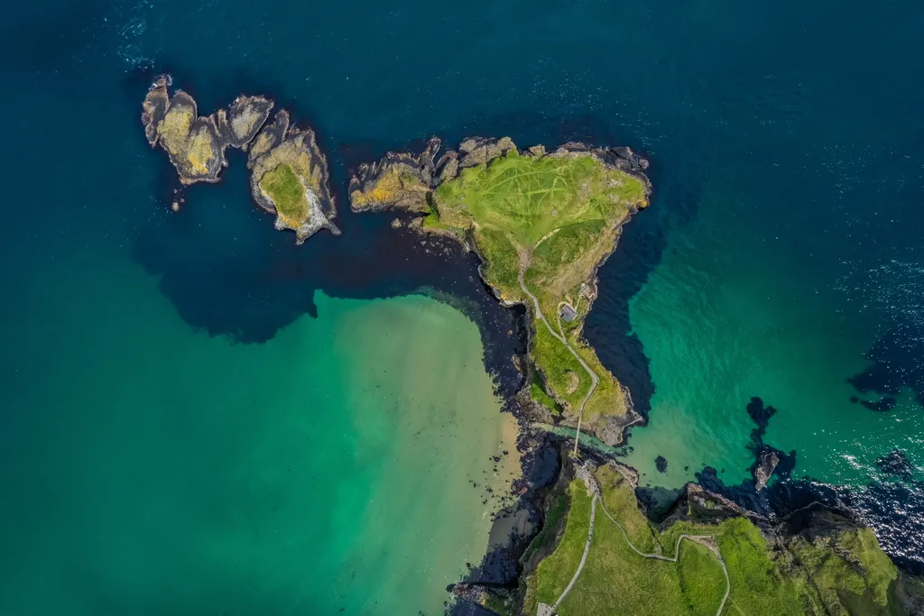 Carrick-A-Rede, Rope, kötélhíd, Ír-sziget, Carrick, sziget, Írország, 