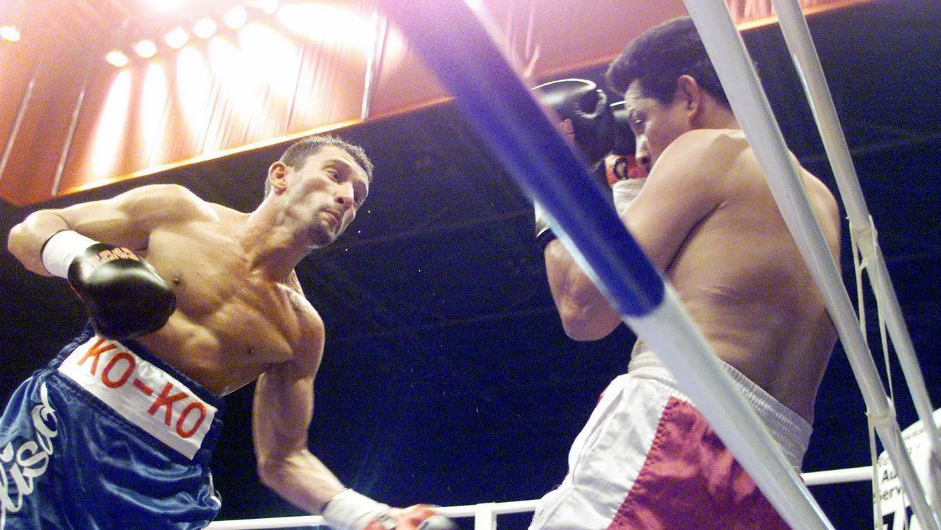 Kovács István Kokó, korábbi profi ökölvívó világbajnok harcol Juan Manuel Chavezzel, boksz, box 