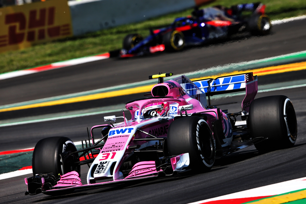 A Forma-1-es Spanyol Nagydíj pénteki napja, Esteban Ocon, Force India 