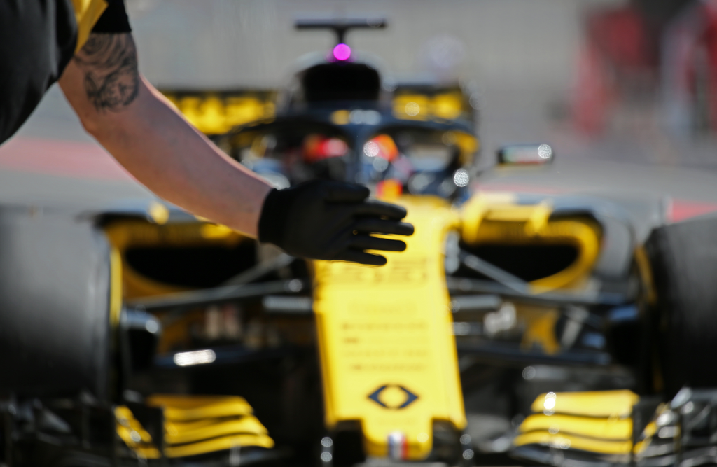Forma-1-es szezonközi teszt, Barcelona, 1. nap, Carlos Sainz, Renault Sport Racing 