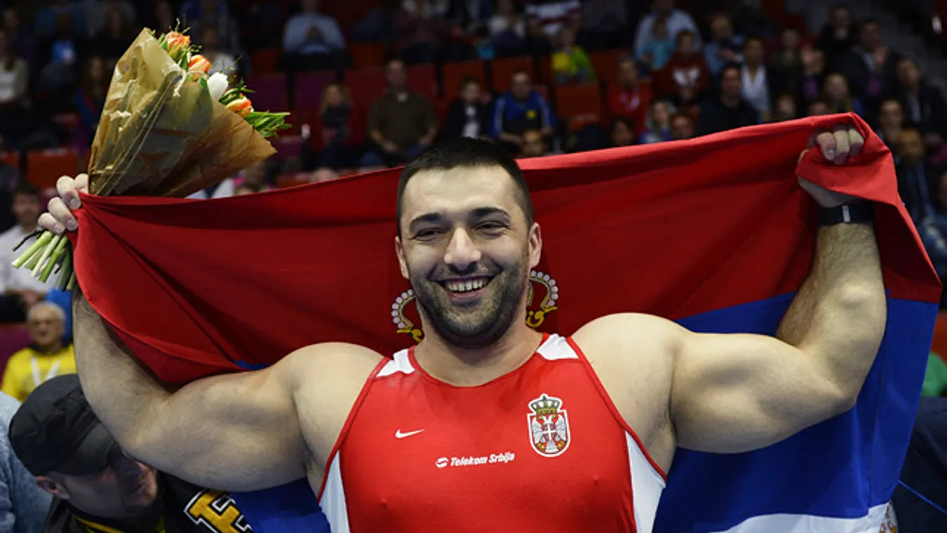 Asmir Kolasinac szerb súlylökő, fedettpályás atlétikai Eb