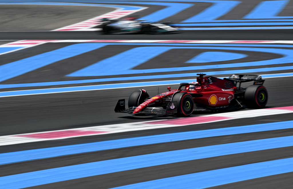 Forma-1, Charles Leclerc, Ferrari, Francia Nagydíj 2022, péntek 