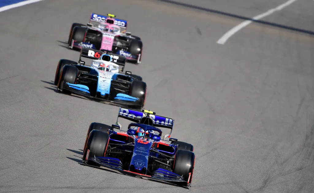 Forma-1, Pierre Gasly, Scuderia Toro Rosso, George Russell, Williams Racing, Racing Point, Orosz Nagydíj 