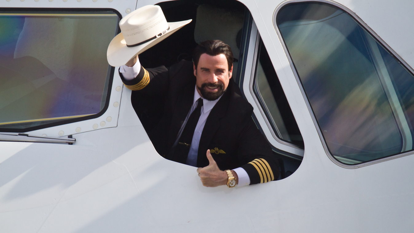 Qantas, John Travolta, Airbus A380 Dallas Fort Worth 